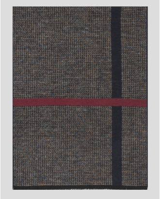 МНОГОЦВЕТЕН ШАЛ ОТ КОПРИНА С КОНТРАСТНИ ЛЕНТИ