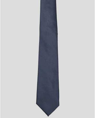 КЛАСИЧЕСКА ТЪМНОСИНЯ ВРАТОВРЪЗКА СЪС САТЕНИРАН ЕФЕКТ