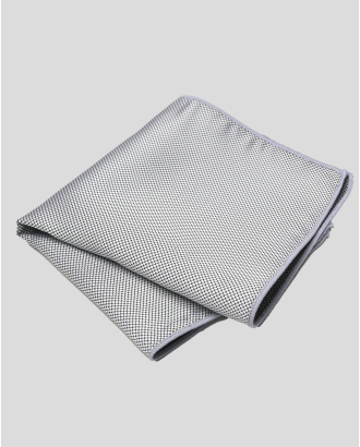 САТЕНИРАНА КЪРПИЧКА ЗА САКО В СВЕТЛОСИВ МЕЛАНЖ