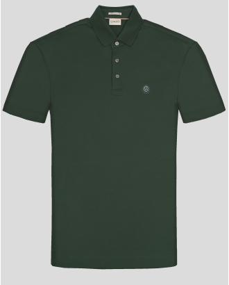 ЗЕЛЕНА ТЕНИСКА ОТ SUPIMA ПАМУК С ПОЛО ЯКА