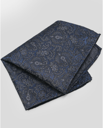 ТЪМНОСИНЯ КЪРПИЧКА ЗА САКО С ПЕЙСЛИ МОТИВИ