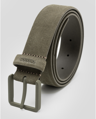 ЗЕЛЕН КОЛАН ОТ ЕСТЕСТВЕН ВЕЛУР С ЛОГО ЕМБЛЕМА