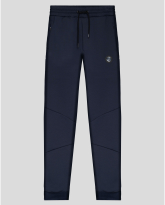 ТЪМНОСИН СПОРТЕН ПАНТАЛОН С ГУМИРАН БАДЖ И ЕЛАСТАН