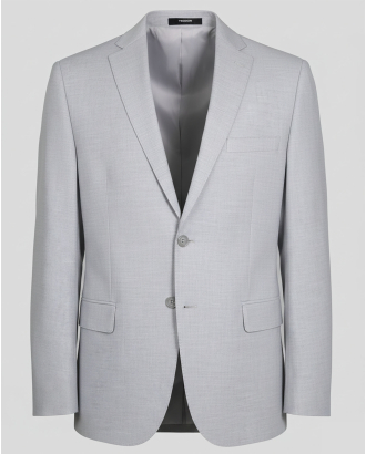 КЛАСИЧЕСКО САКО С ДВА ШЛИЦА В СИВ МЕЛАНЖ /ЧАСТ ОТ КОСТЮМ/