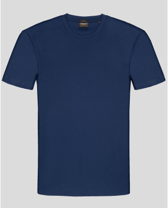 ДЕНИМ СИНЯ ТЕНИСКА ОТ МЕРСЕРИЗИРАН ПАМУК 