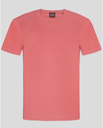 ТЕНИСКА ОТ ДВОЙНО МЕРСЕРИЗИРАН ЕГИПЕТСКИ ПАМУК В КОРАЛОВ ЦВЯТ