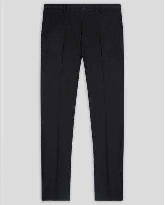 ЧЕРЕН КЛАСИЧЕСКИ ПАНТАЛОН ОТ ФИНА ВЪЛНА С ЕЛАСТАН /ЧАСТ ОТ КОСТЮМ/