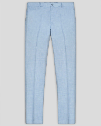 КЛАСИЧЕСКИ ПАНТАЛОН В СВЕТЛОСИВ МЕЛАНЖ ВТАЛЕН СИЛУЕТ /ЧАСТ ОТ КОСТЮМ/