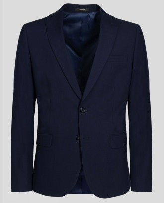 ТЪМНОСИНЬО КЛАСИЧЕСКО САКО СИЛНО ВТАЛЕН СИЛУЕТ /ЧАСТ ОТ КОСТЮМ/