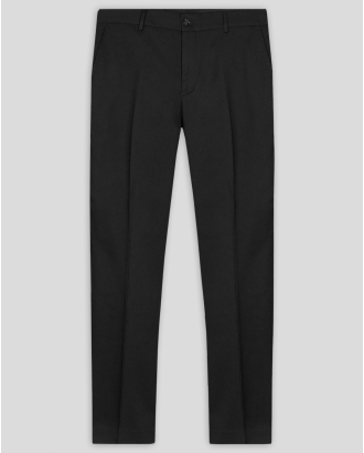 ЧЕРЕН КЛАСИЧЕСКИ ПАНТАЛОН ОТ ФИНА ВЪЛНА С ЕЛАСТАН /ЧАСТ ОТ КОСТЮМ/