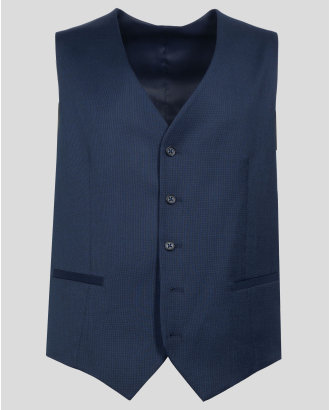  КЛАСИЧЕСКИ ЕЛЕК ВТАЛЕН СИЛУЕТ В ТЪМНОСИН МЕЛАНЖ /ЧАСТ ОТ КОСТЮМ/