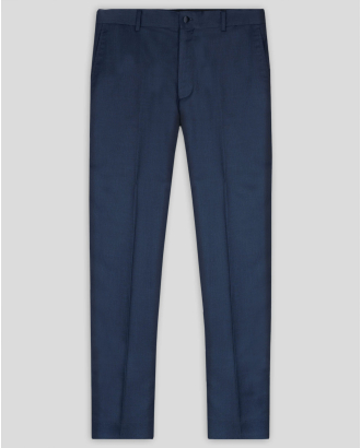 ТЪМНОСИН КЛАСИЧЕСКИ ПАНТАЛОН МЕЛАНЖ ВТАЛЕН СИЛУЕТ /ЧАСТ ОТ КОСТЮМ/