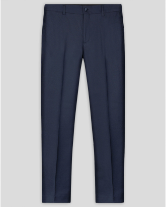 ТЪМНОСИН СТРУКТУРЕН ПАНТАЛОН ВТАЛЕН СИЛУЕТ /ЧАСТ ОТ КОСТЮМ/