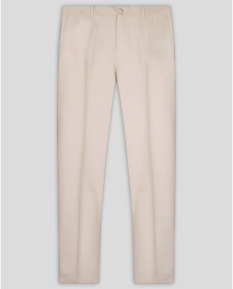 БЕЖОВ КЛАСИЧЕСКИ ПАНТАЛОН ОТ ФИНА ВЪЛНА С ЕЛАСТАН  /ЧАСТ ОТ КОСТЮМ/