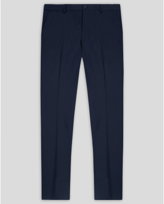 КЛАСИЧЕСКИ ПАНТАЛОН СВОБОДЕН СИЛУЕТ В ТЪМНОСИН ЦВЯТ /ЧАСТ ОТ КОСТЮМ/