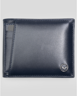 ТЪМНОСИН ПОРТФЕЙЛ С ВЪНШЕН ВИЗИТНИК ОТ ЕСТЕСТВЕНА КОЖА