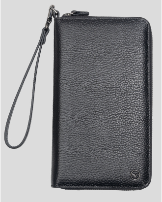 ЧЕРНА ЧАНТА ТИП КЛЪЧ ОТ 100% ЕСТЕСТВЕНА КОЖА ШАГРЕН