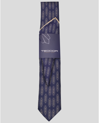 ЛИЛАВ КОМПЛЕКТ ВРАТОВРЪЗКА И КЪРПА С КОНТРАСТЕН ПРИНТ