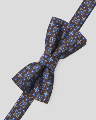 СТРУКТУРНА ПАПИЙОНКА С КОНТРАСТНИ ФИГУРИ В ЦВЯТ БОРДО