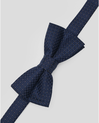 ТЪМНОСИНЯ СТРУКТУРНА ПАПИЙОНКА С ФИГУРАЛЕН ДЕСЕН НА ТОЧКИ