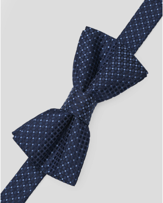 ТЪМНОСИНЯ СТРУКТУРНА ПАПИЙОНКА С КОНТРАСТЕН ДЕСЕН