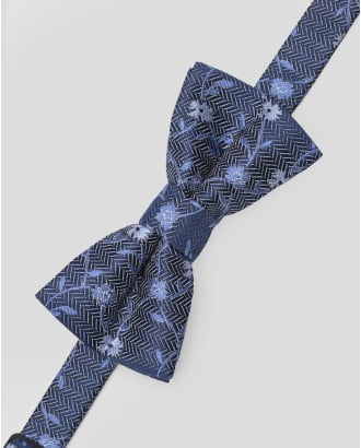 ТЪМНОСИНЯ СТРУКТУРНА ПАПИЙОНКА С КОНТРАСТНИ ЦВЕТЯ