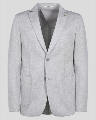 САКО ОТ ПАМУК С ЕЛАСТАН В СВЕТЛОСИВ МЕЛАНЖ ВТАЛЕН СИЛУЕТ