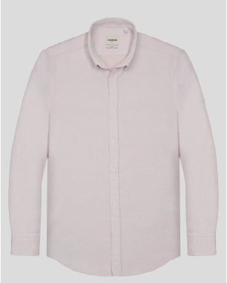 БЕЖОВА РИЗА ОТ 100% ПАМУК ВТАЛЕН СИЛУЕТ