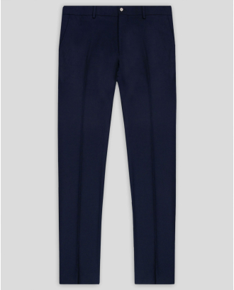 ТЪМНОСИН КЛАСИЧЕСКИ ПАНТАЛОН ОТ ФИНА ВЪЛНА С ЕЛАСТАН /ЧАСТ ОТ КОСТЮМ/