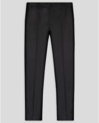 ЧЕРЕН КЛАСИЧЕСКИ ПАНТАЛОН ОТ ФИНА ВЪЛНА С ЕЛАСТАН /ЧАСТ ОТ КОСТЮМ/