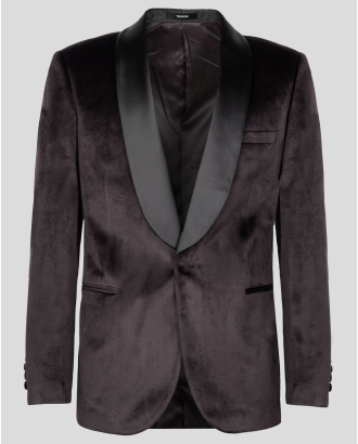 ТЪМНОКАФЯВО ЦЕРЕМОНИАЛНО САКО КАДИФЕ /ЧАСТ ОТ КОСТЮМ/