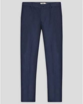 ДЕНИМ СИН МЕЛАНЖИРАН ПАНТАЛОН СВОБОДЕН СИЛУЕТ /ЧАСТ ОТ КОСТЮМ/