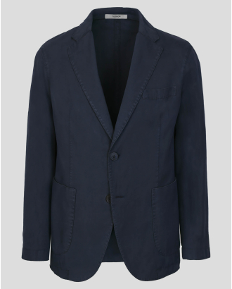 ТЪМНОСИНЬО САКО С ЕСТЕСТВЕНО ИЗНОСЕН ЕФЕКТ