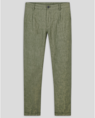 ЗЕЛЕН ПАНТАЛОН МЕЛАНЖ COMFORT FIT  /ЧАСТ ОТ КОСТЮМ/