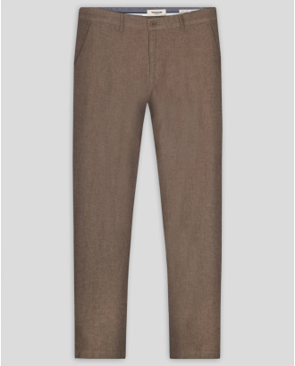 КАФЯВ ПАНТАЛОН МЕЛАНЖ СВОБОДЕН СИЛУЕТ /ЧАСТ ОТ КОСТЮМ/