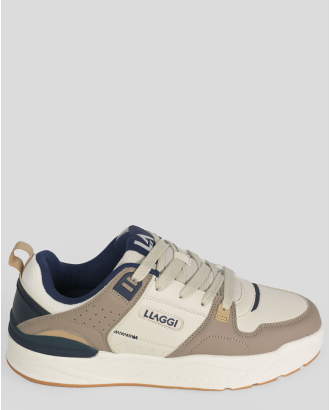 БЕЖОВИ СПОРТНИ ОБУВКИ ТИП КЕЦОВЕ С КОНТРАСТНИ ДЕТАЙЛИ