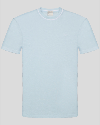 СВЕТЛОСИНЯ ТЕНИСКА ОТ 100% PREMIUM ПАМУК С БРОДЕРИЯ ЛОГО