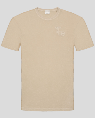 БЕЖОВА ТЕНИСКА С ОБЛО ДЕКОЛТЕ ОТ 100% PREMIUM ПАМУК