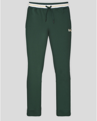 ТЪМНОЗЕЛЕНО СПОРТНО ДОЛНИЩЕ С КОНТРАСТНА ДЕСЕНАЦИЯ И ЛОГО