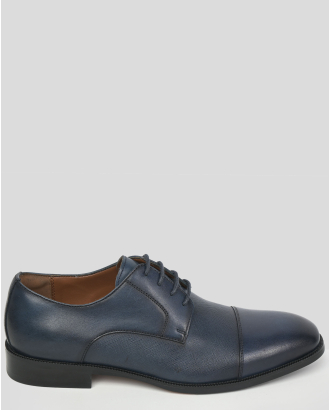 ТЪМНОСИНИ КЛАСИЧЕСКИ ОБУВКИ ОТ 100% ЕСТЕСТВЕНА КОЖА