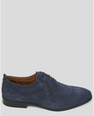 ТЪМНОСИНИ КЛАСИЧЕСКИ ОБУВКИ ОТ 100% ЕСТЕСТВЕН ВЕЛУР