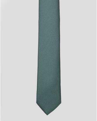 ЗЕЛЕНА ВРАТОВРЪЗКА В СИТНА СТРУКТУРА