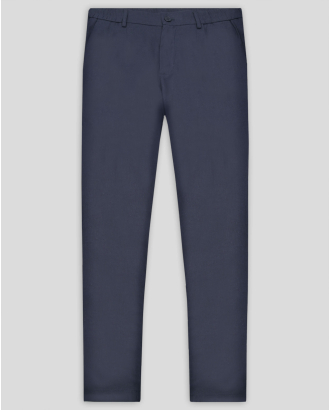 ТЪМНОСИН ЧИНО ПАНТАЛОН  ОТ ЛЕН И ПАМУК COMFORT FIT