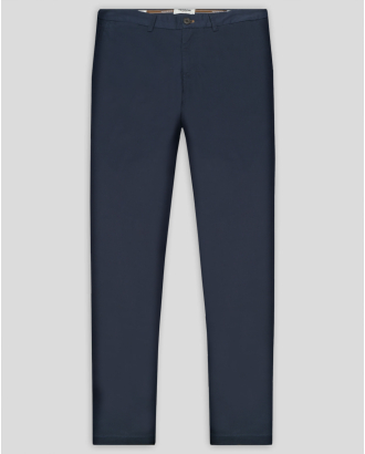 ТЪМНОСИН ЧИНО ПАНТАЛОН ОТ ПАМУК С ЕЛАСТАН ВТАЛЕН СИЛУЕТ