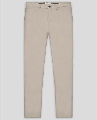 БЕЖОВ ЧИНО ПАНТАЛОН ОТ ПАМУЧЕН ГАБАРДИН ВТАЛЕН СИЛУЕТ