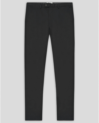 ЧЕРЕН ЧИНО ПАНТАЛОН ОТ ПАМУК С ЕЛАСТАН СВОБОДЕН СИЛУЕТ