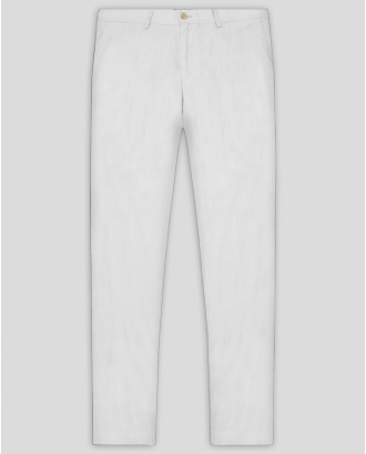 БЯЛ ЧИНО ПАНТАЛОН ОТ 100% ЛЕН