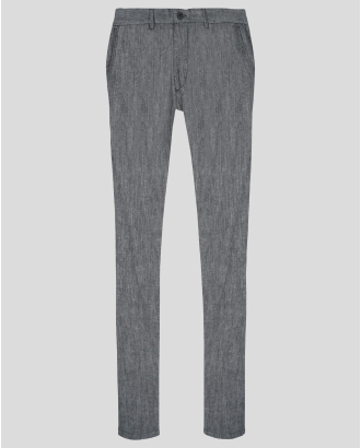 ТЪМНО СИВ МЕЛАНЖИРАН ПАНТАЛОН С ИТАЛИАНСКИ ДЖОБ