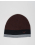  ШАПКА ОТ ВЪЛНА И АКРИЛ С КОНТРАСТНА ДЕСЕНАЦИЯ И ЛОГО ЦВЯТ БОРДО