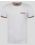 БЯЛА ТЕНИСКА БИЕ ОТ ДВОЙНО МЕРСЕРИЗИРАН ПАМУК С ДЖОБ И КОНТРАСТИ
